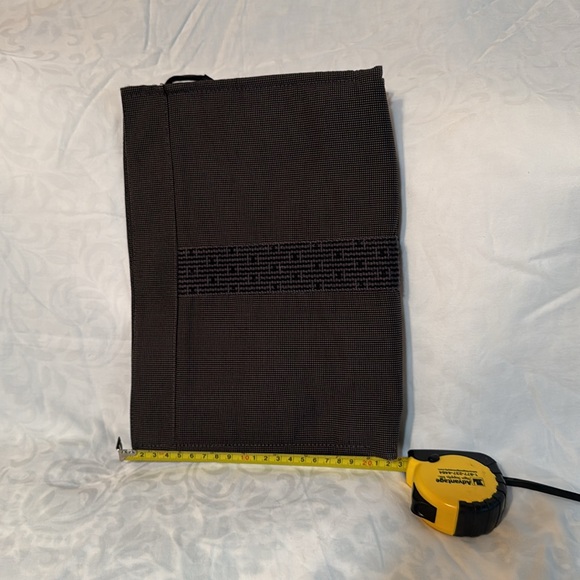 Hermes clutch bag, gray canvas - Picture 3 of 7